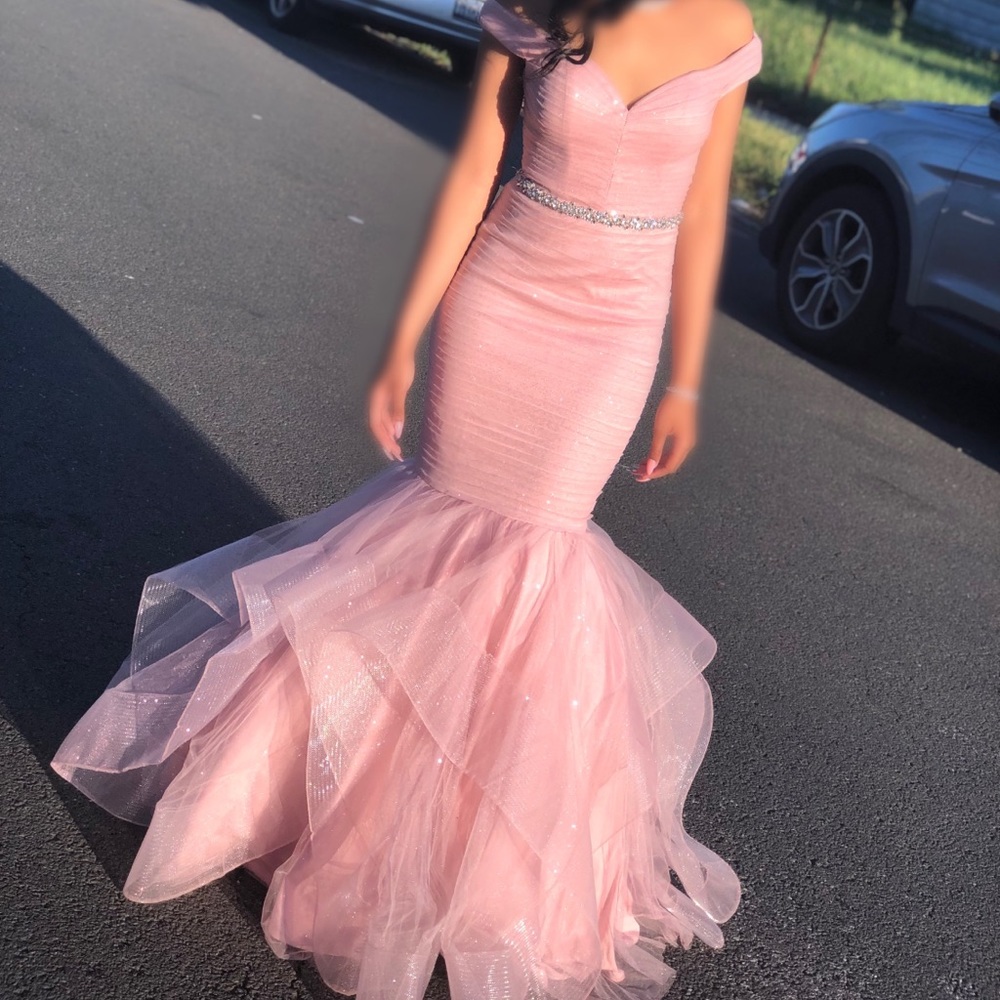Camille La Vie Sparkly Pink Dress